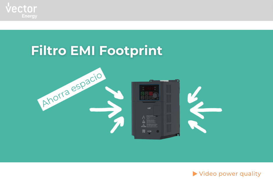 Filtros EMC footprint para variadores G100 de LS Electric