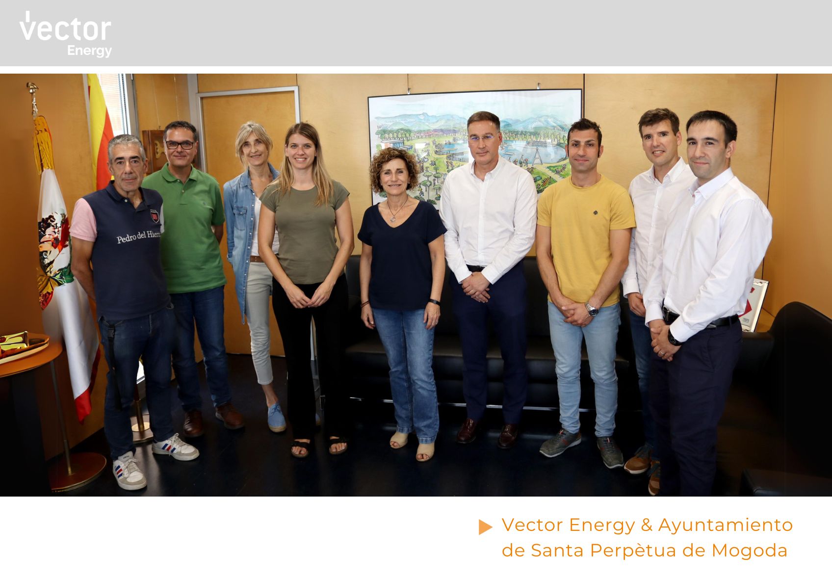 Vector Energy firma un acuerdo con el Ayuntamiento de Santa Perpètua de Mogoda