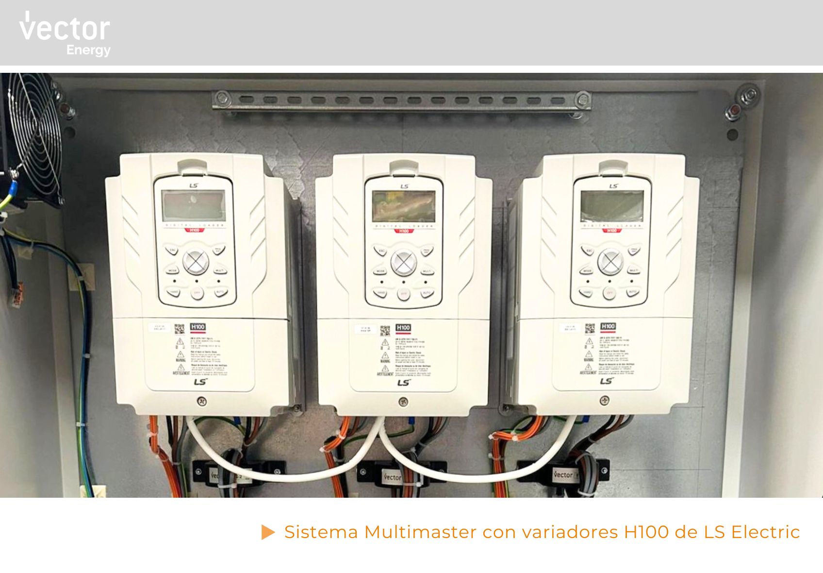 Sistema Multimaster con variadores H100 de LS Electric