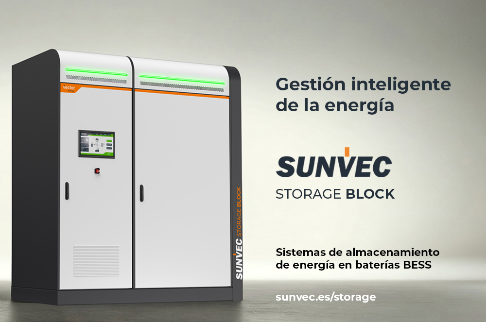 SUNVEC Storage Block, nuevo sistema de almacenamiento de energía BESS de Vector Energy